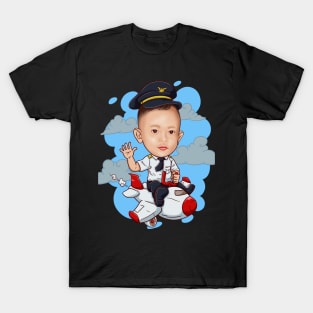 Pilot caricatures T-Shirt